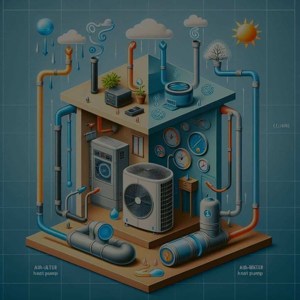 Quelle est la différence entre une pompe à chaleur air-air et air-eau pour le chauffage de la maison ?