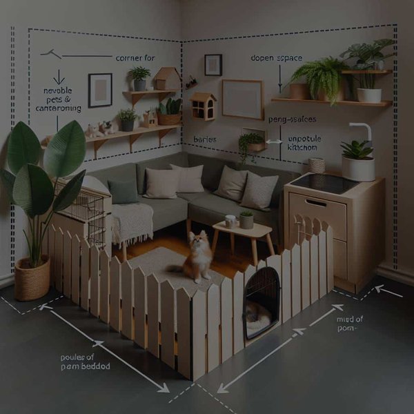Comment créer un espace sécurisé pour des animaux de compagnie dans un petit appartement ?