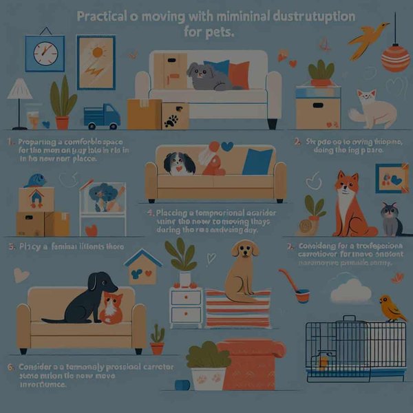 Quels sont les meilleurs conseils pour déménager en minimisant les perturbations pour les animaux de compagnie ?