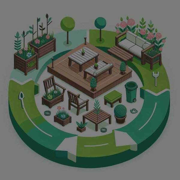 Quels sont les avantages d'utiliser des matériaux recyclés dans la construction de mobilier de jardin ?